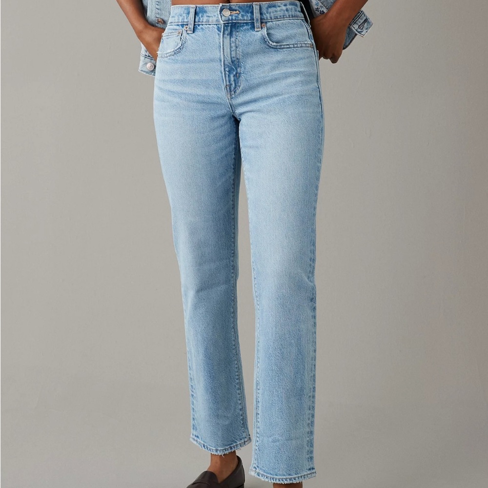 American Eagle Super High Waisted Stretch Ankle Jeans